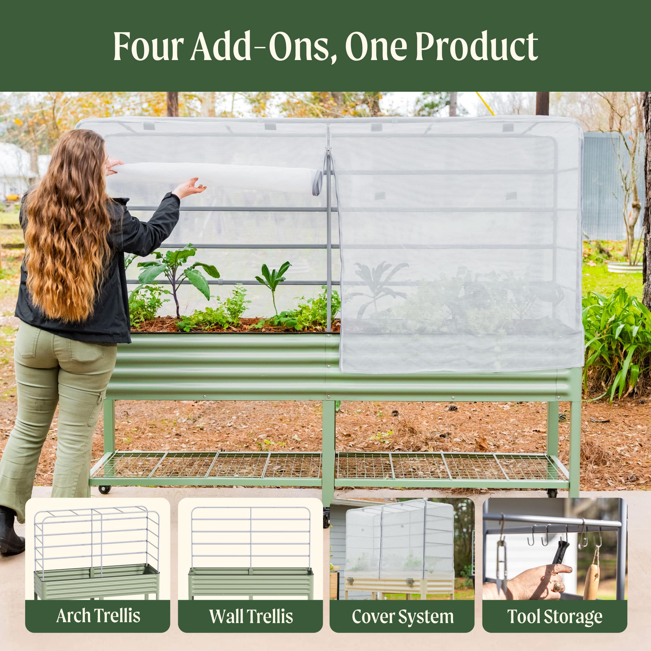 Mesh Cover System for Elevated Bed - Image 7
