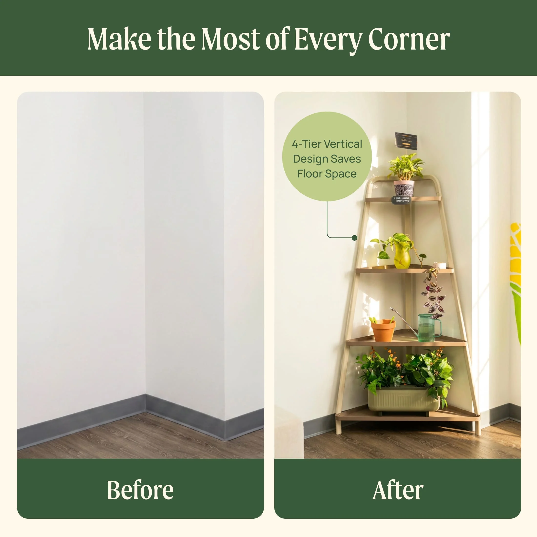 4-Tier Corner Plant Stand - Image 17