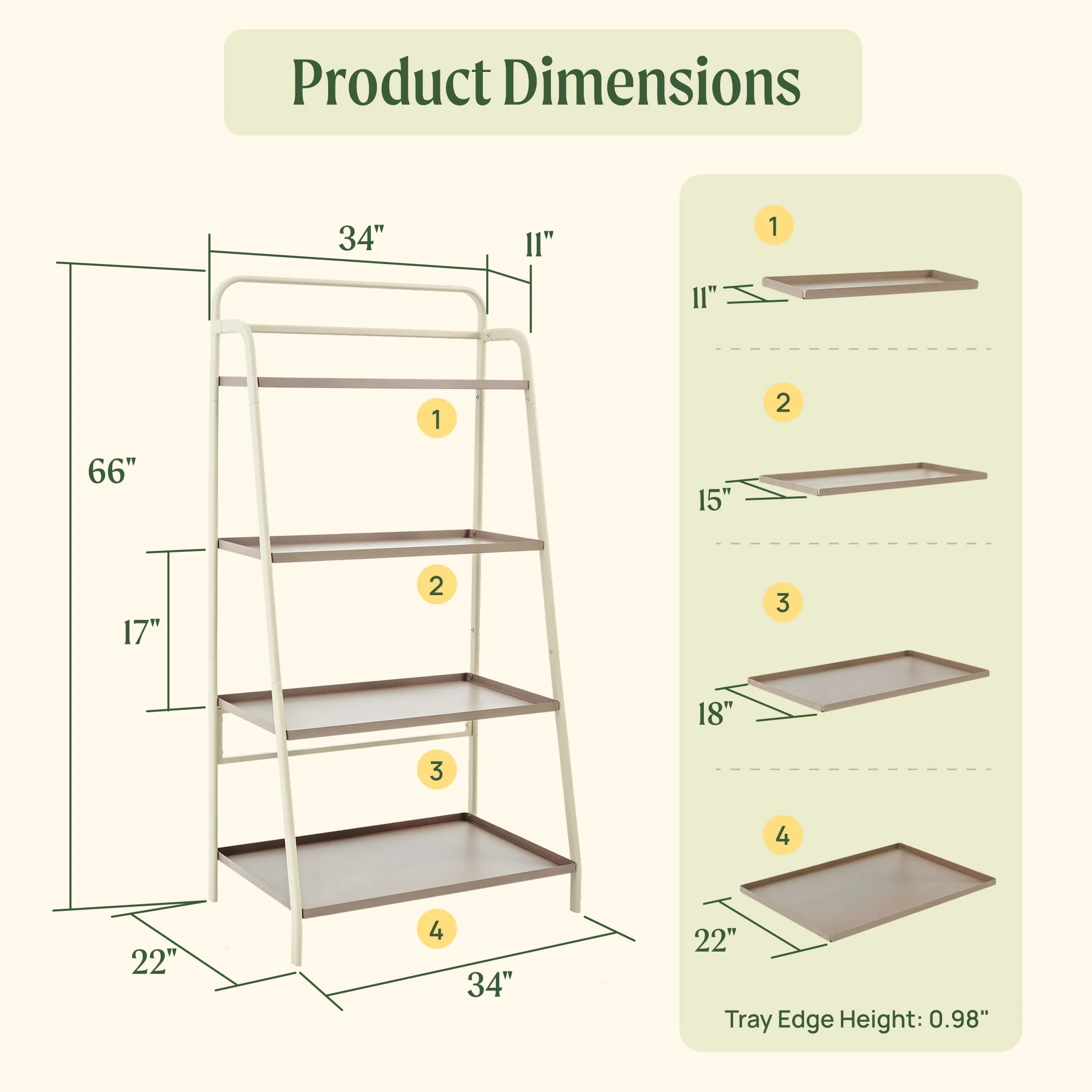 4-Tier Shelf Plant Stand - Image 17