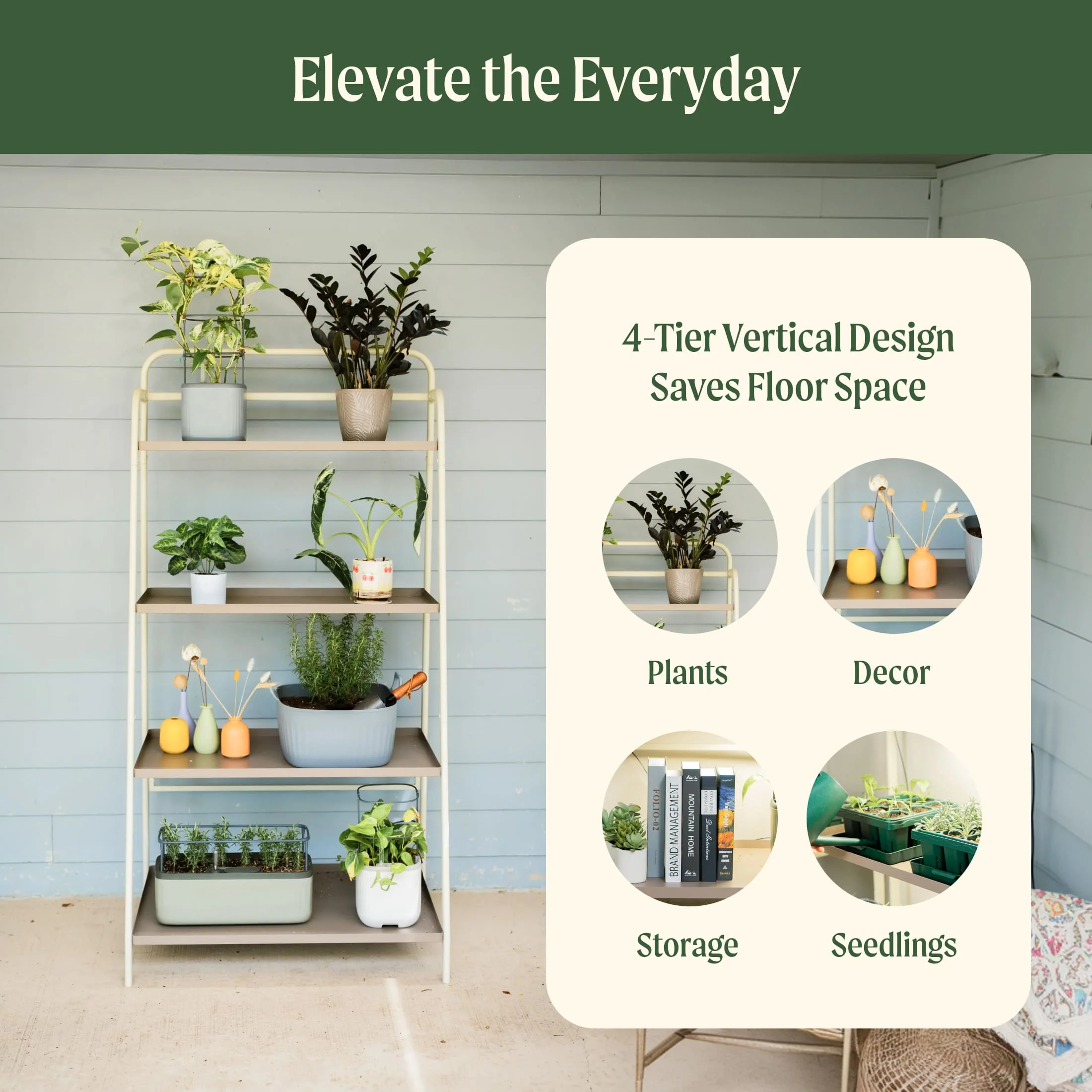 4-Tier Shelf Plant Stand - Image 20
