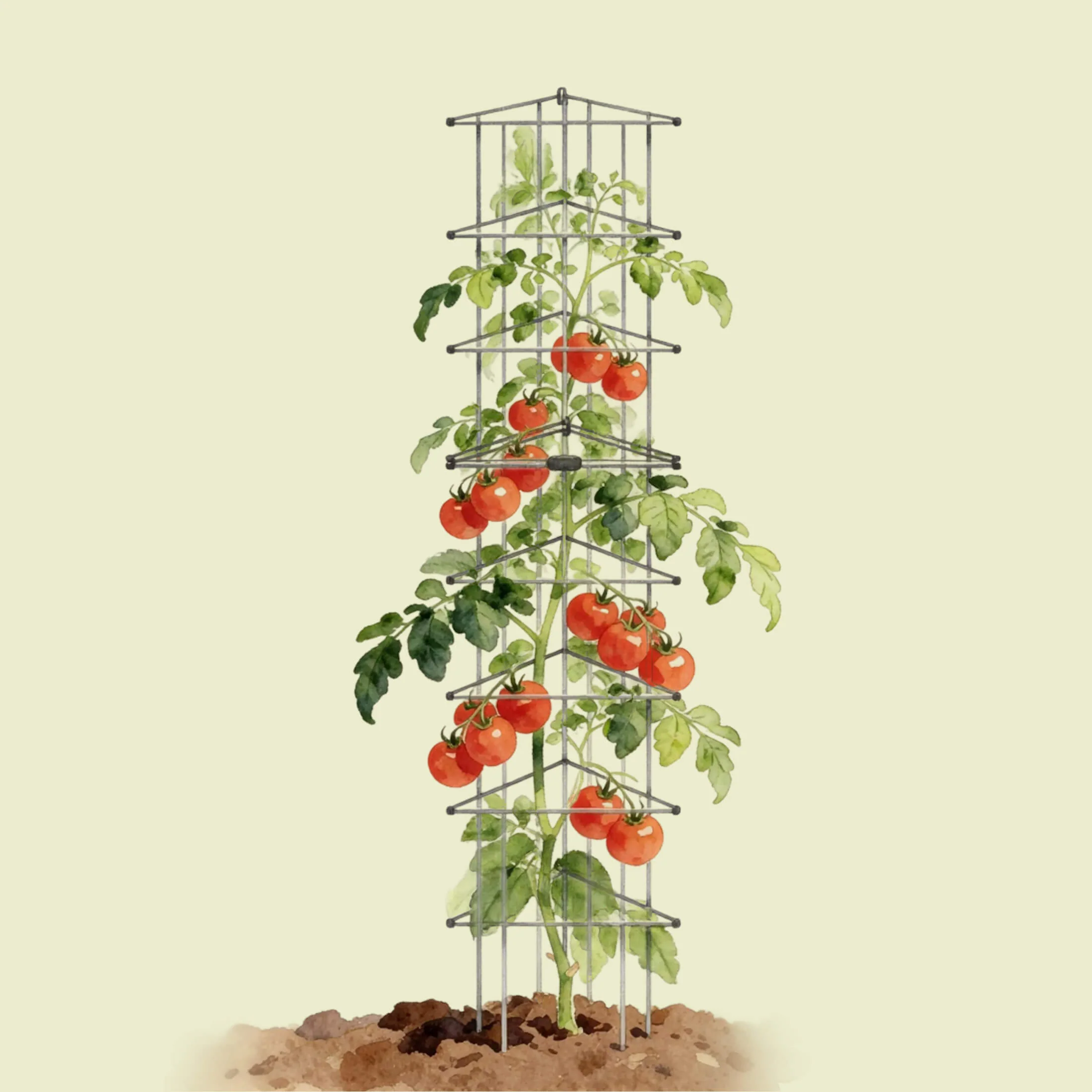 FlexGrow™ Modular 3-Panel Tomato Cage System - 14.5" - Image 15