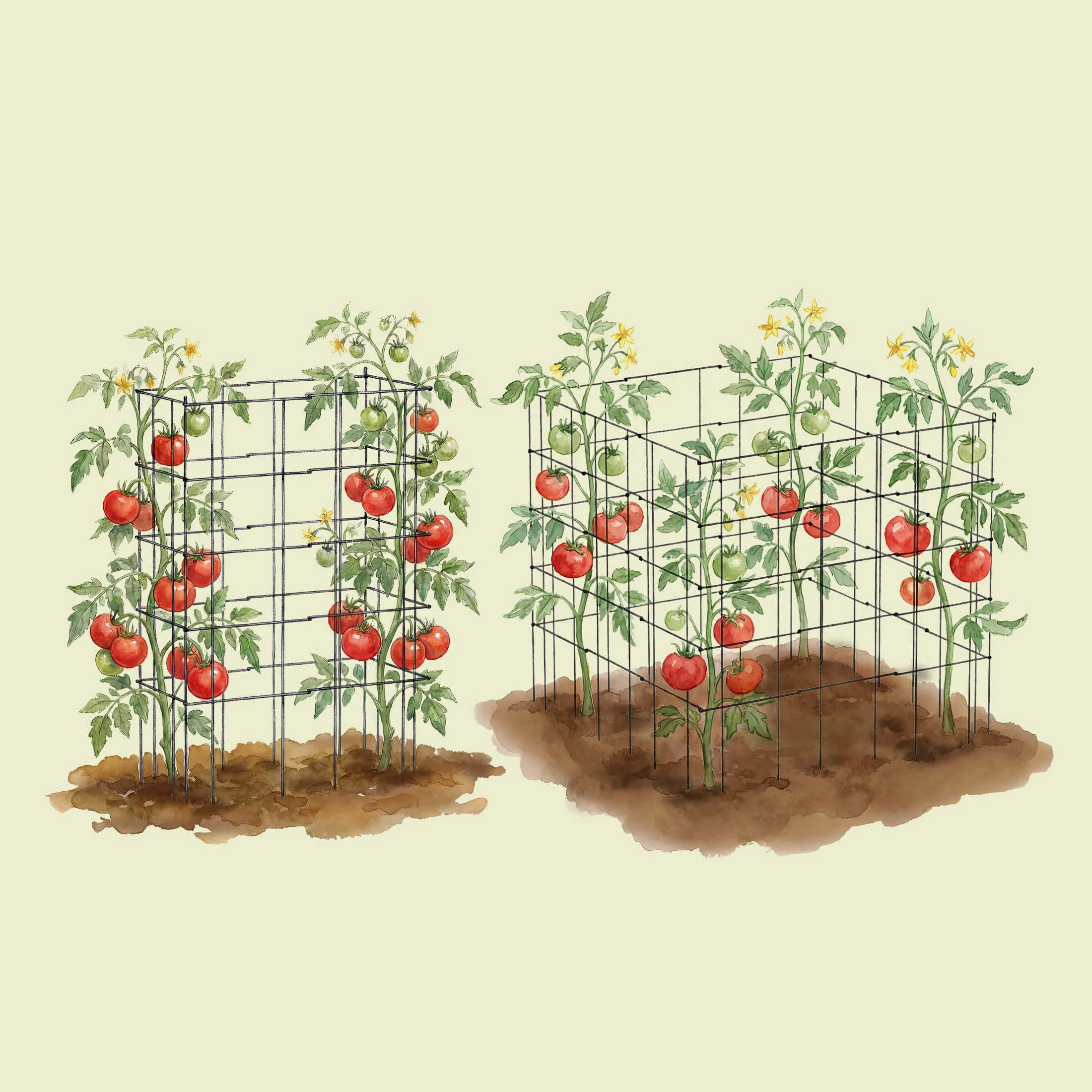 FlexGrow™ Modular 3-Panel Tomato Cage System - 14.5" - Image 16