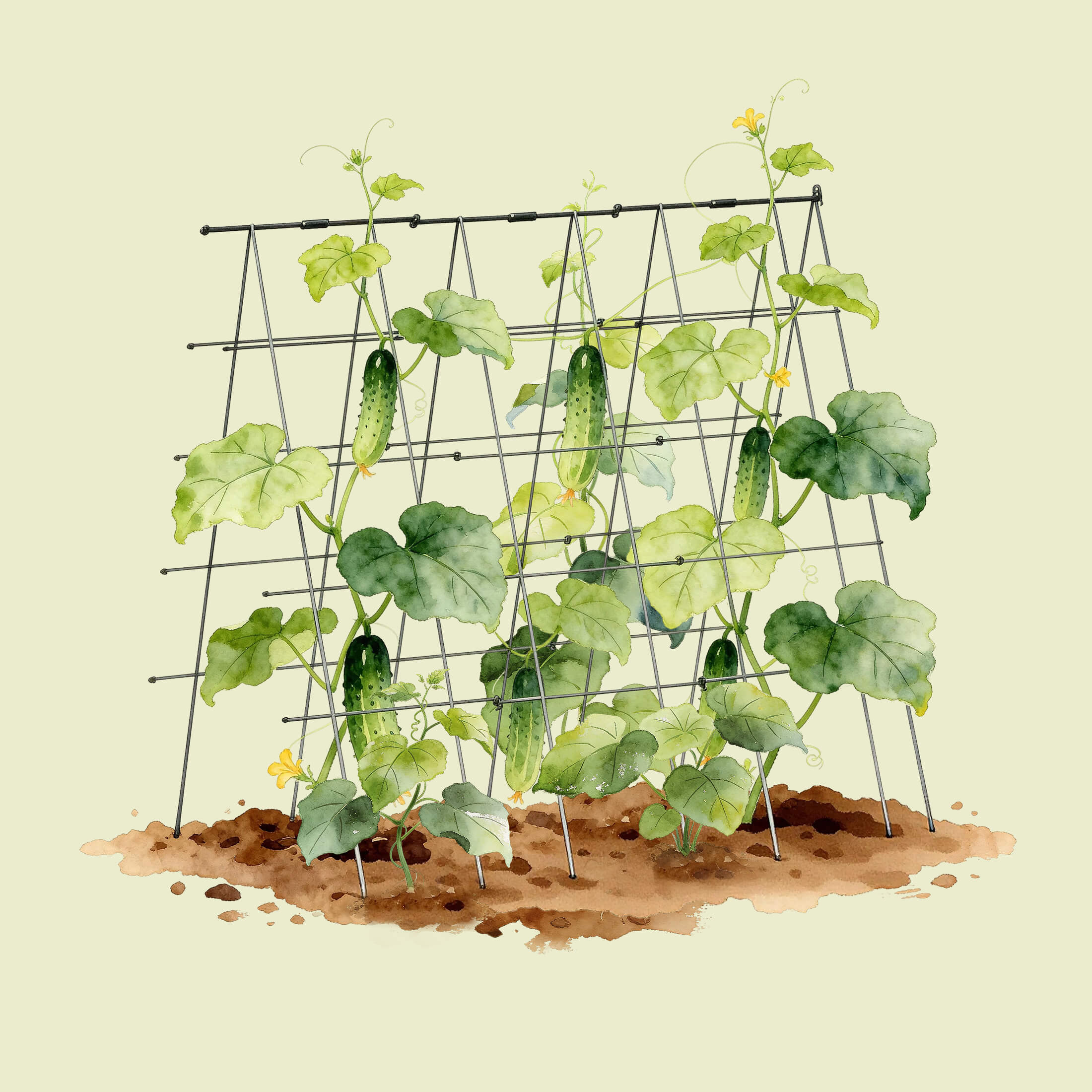 FlexGrow™ Modular 3-Panel Tomato Cage System - 14.5" - Image 17