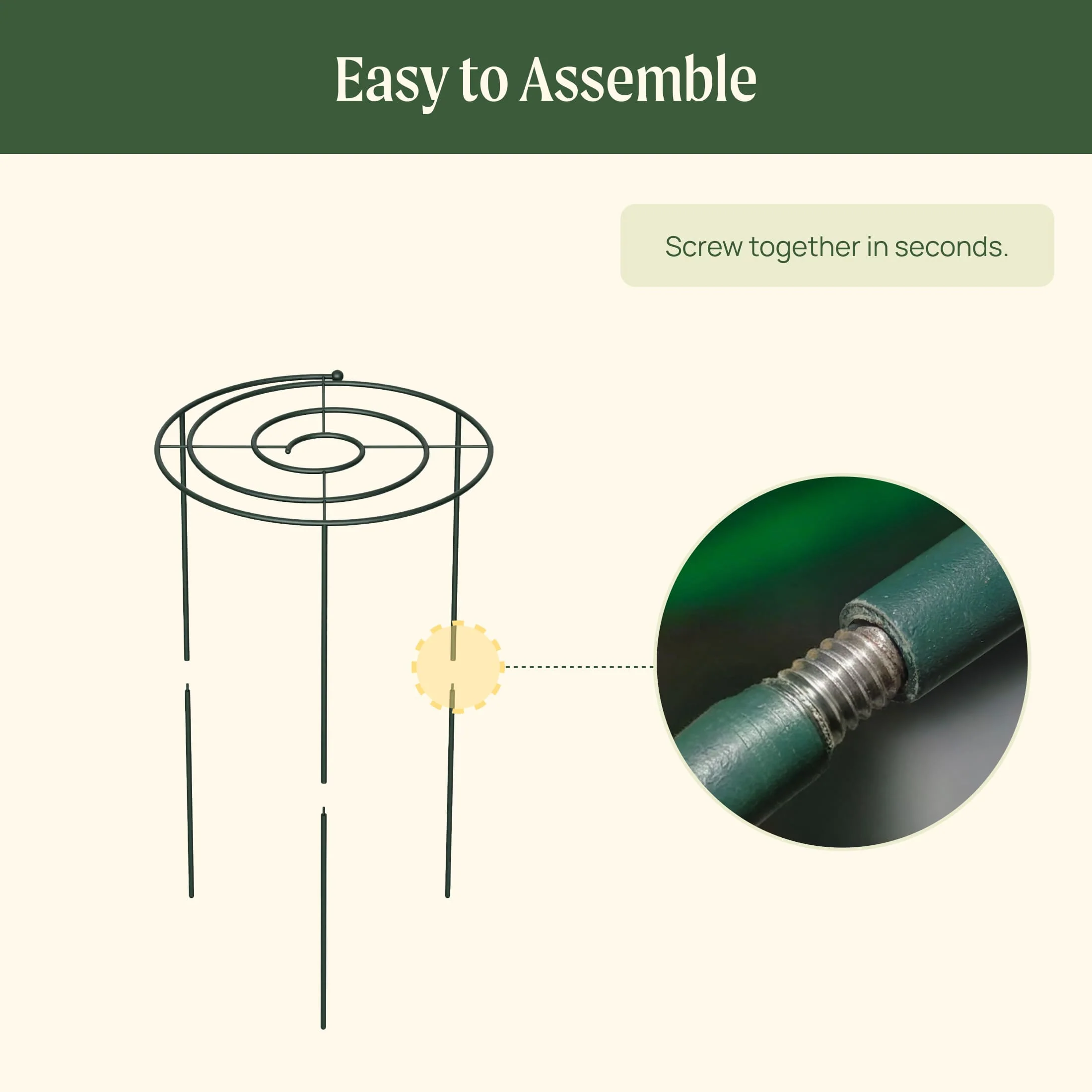 Grow Through Support - Spiral - 3 Pack - Image 10