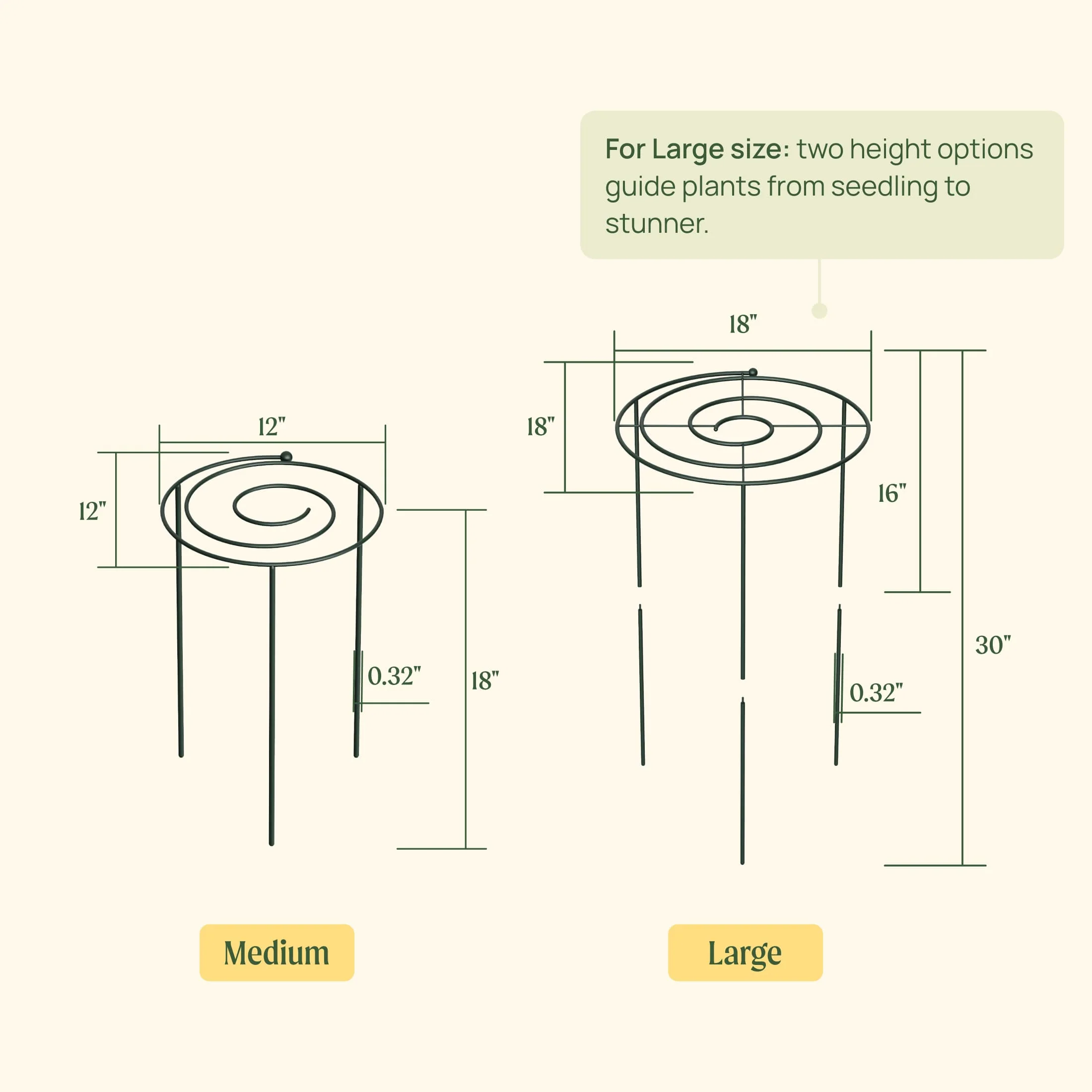 Grow Through Support - Spiral - 3 Pack - Image 9