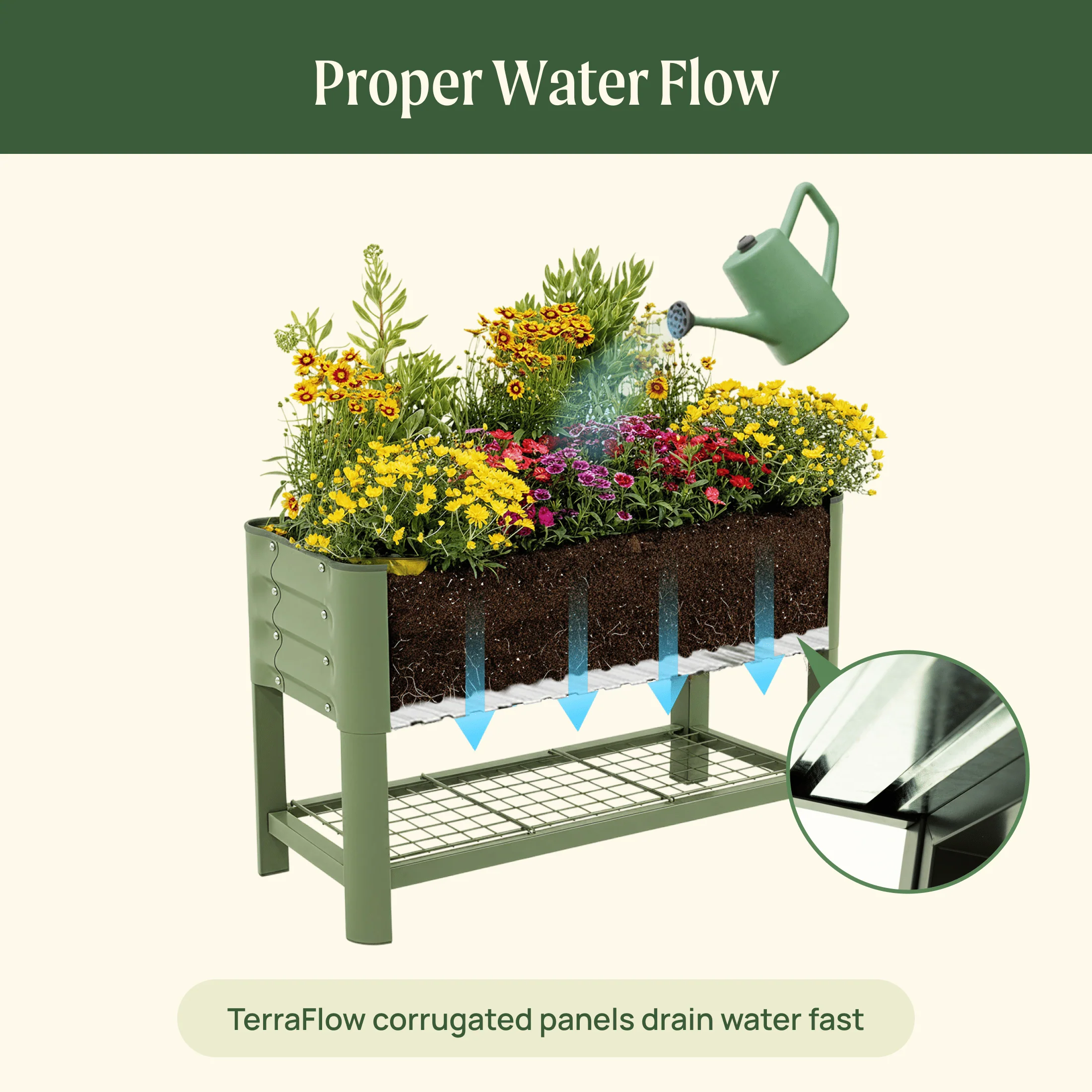 Kids First Elevated Garden Bed - 1.3' x 3.0' - Image 7
