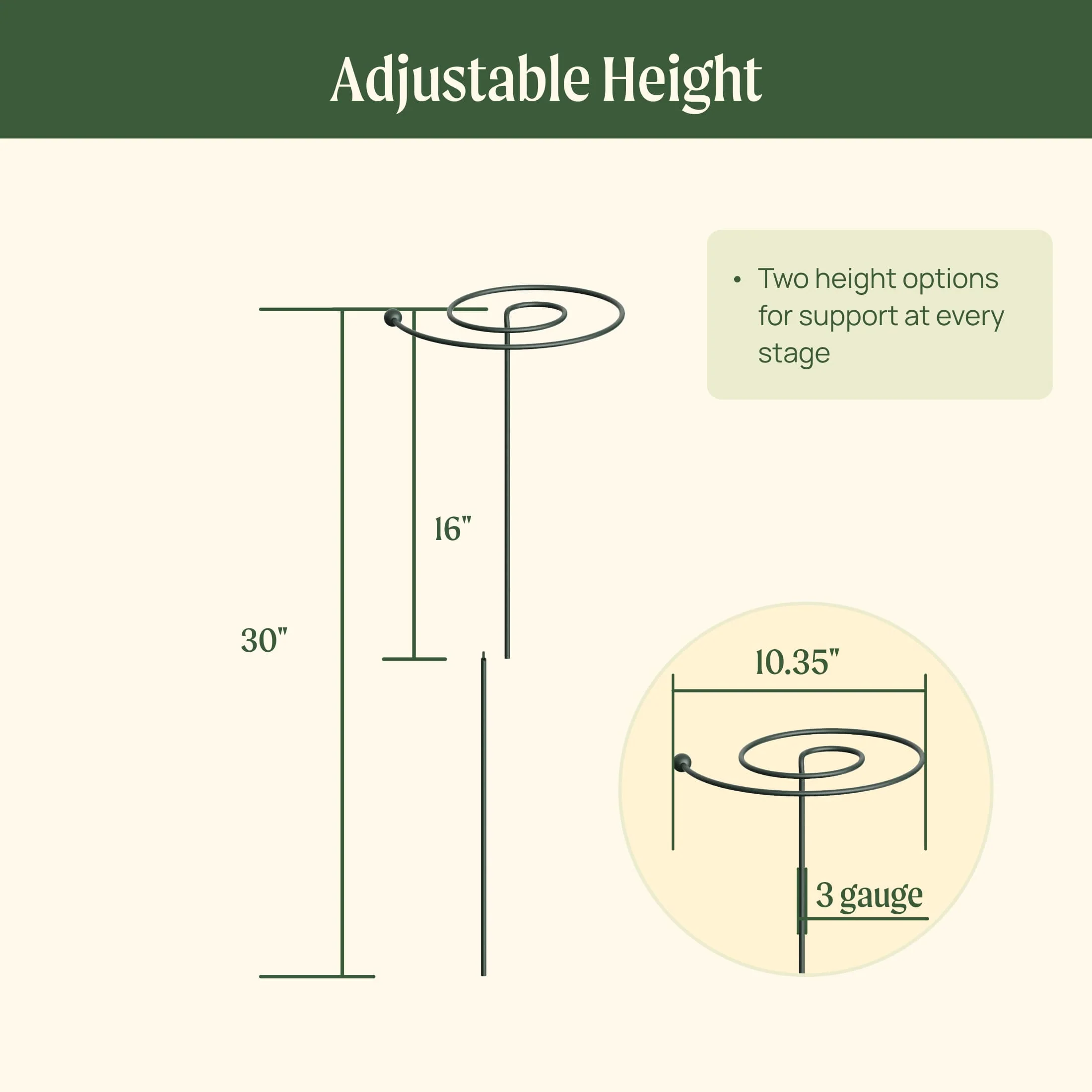 Single Stem Plant Support Spiral - 3 Pack - Image 11
