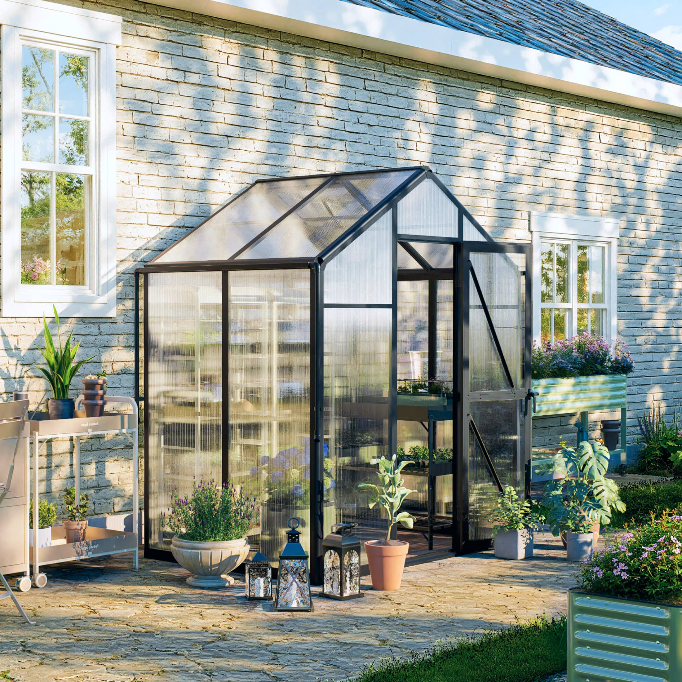 Vego Junior Victorian Greenhouse - 6.5ft Wide - Image 14