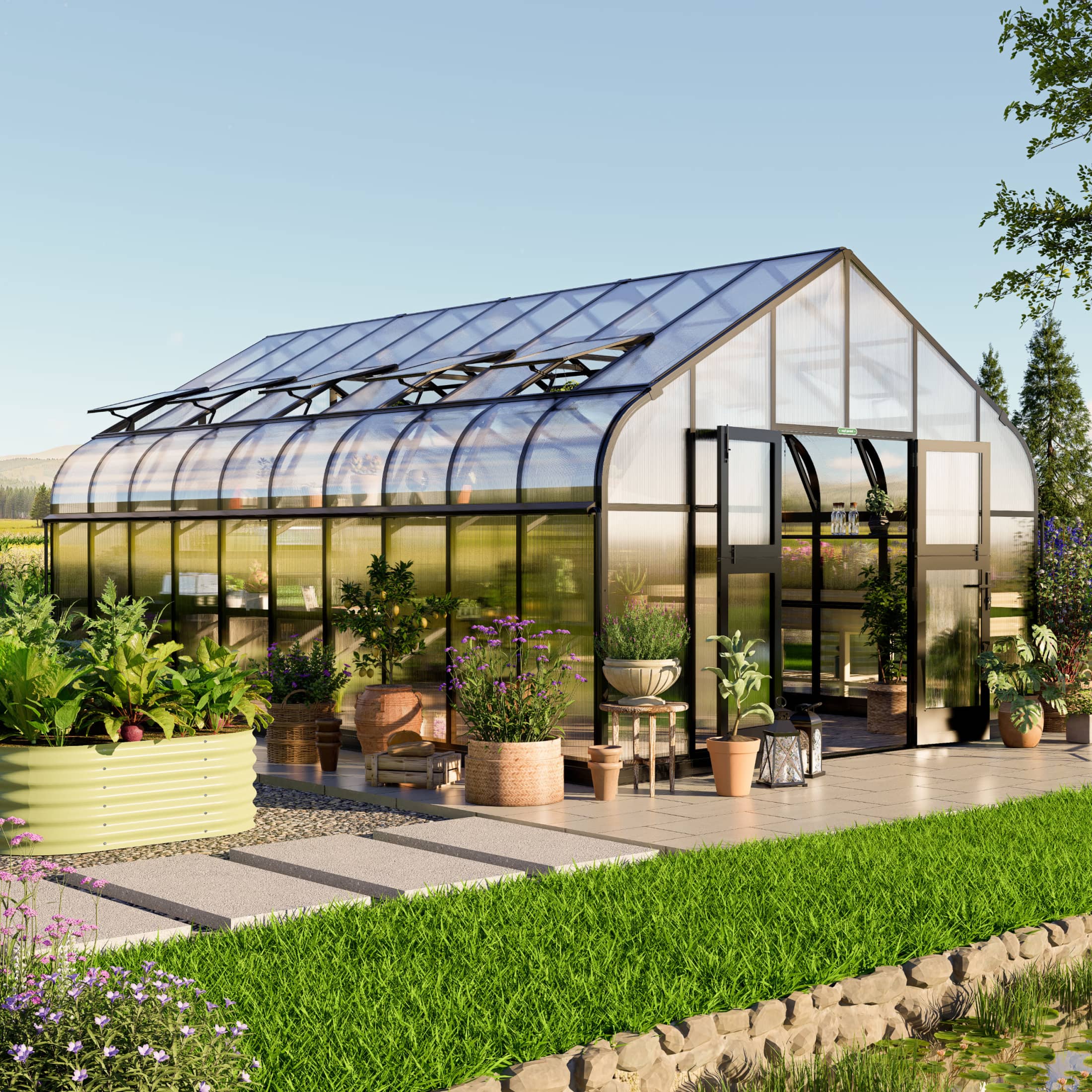 Vego Grand Pacific Greenhouse - 12.5ft Wide - Image 12