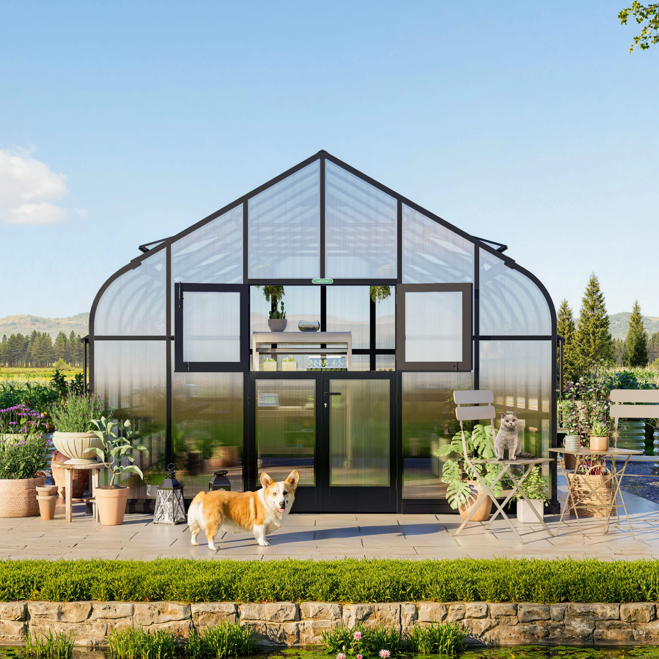 Vego Grand Pacific Greenhouse - 12.5ft Wide - Image 13