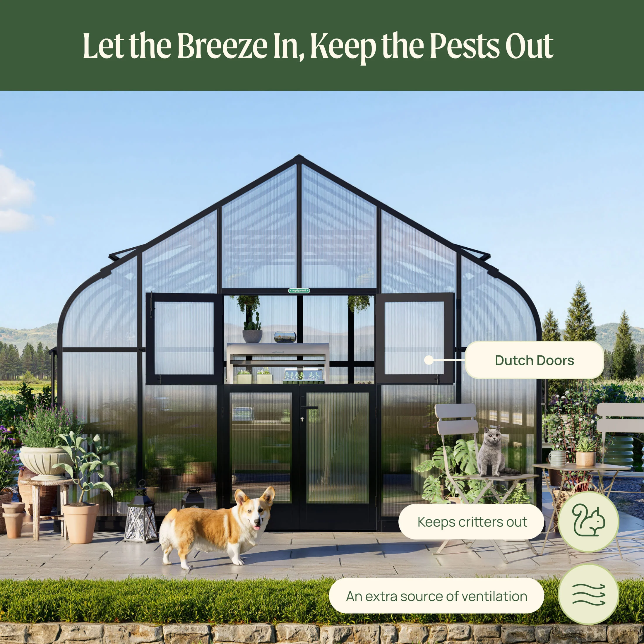 Vego Grand Pacific Greenhouse - 12.5ft Wide - Image 19