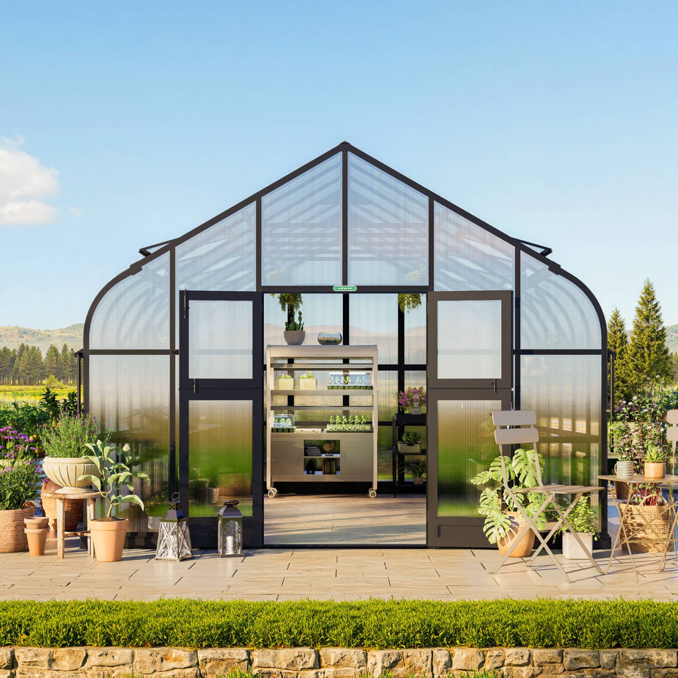 Vego Grand Pacific Greenhouse - 12.5ft Wide - Image 9