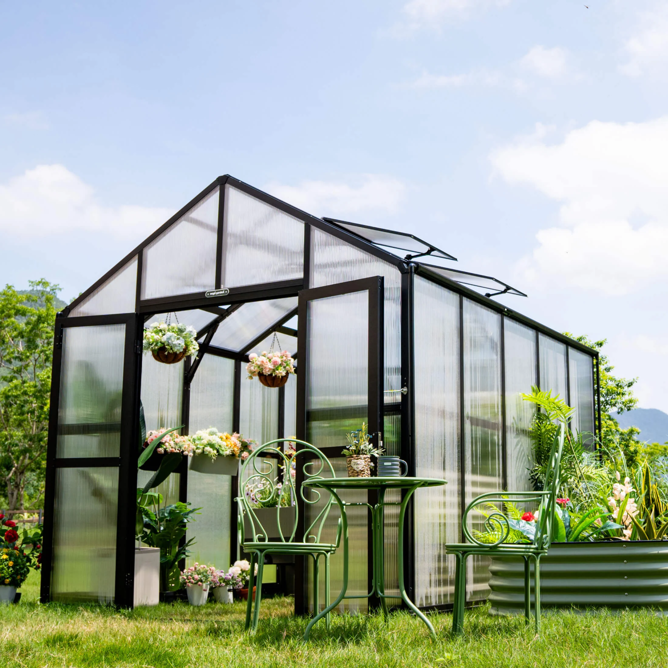 Vego Victorian Greenhouse - 8.5ft Wide - Image 21